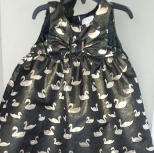 Girl's  black and gold Dress